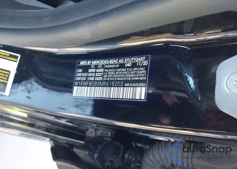 2021 Mercedes-Benz C 300 Sedan from USA, damaged, VIN W1KWF8DB9MR618203